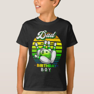Camiseta Pai Do Garoto De Aniversário Que Corresponde À Bol