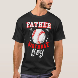 Camiseta Pai Do Garoto De Beisebol De Aniversário Cel De Di
