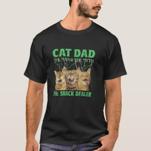 Camiseta Pai do Gato O Homem O Mito O Negociante de Lanche