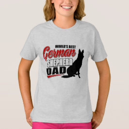 Camiseta Pai do german shepherd do mundo o melhor