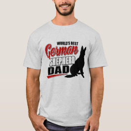 Camiseta Pai do german shepherd do mundo o melhor