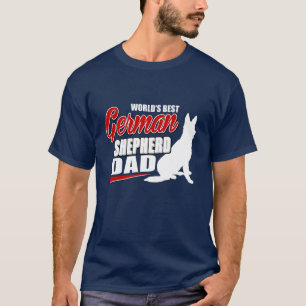 Camiseta Pai do german shepherd do mundo o melhor