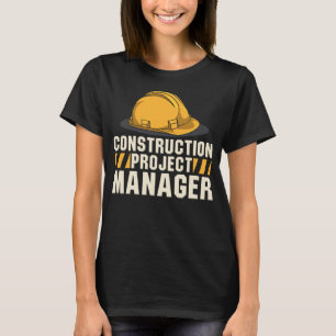 Camiseta Pai do Gestor de Projetos de Construção de Constru