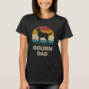 Camiseta Pai do Golden Retriever Para Homens Cachorro Doura