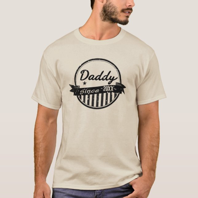 Camiseta Pai do Grunge desde o círculo da bandeira do ano (Frente)