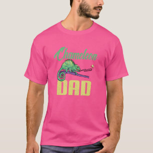 Camiseta Pai do Herpetólogo Lizard Reptile Chameleon
