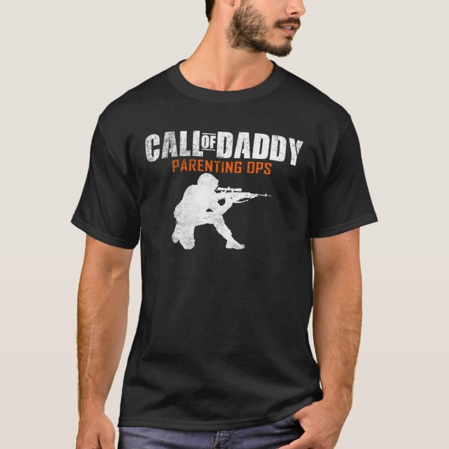 Camiseta Pai do jogador do Mens Chamada de Parentalidade Pa (Frente)