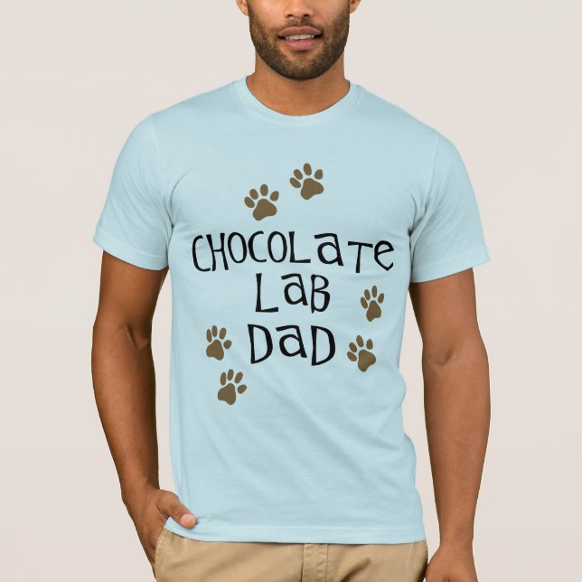 Camiseta Pai do laboratório do chocolate (Frente)