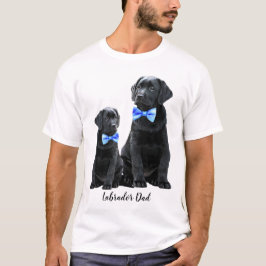 Camiseta Pai do labrador - Cachorro-branco Dia de os pais d