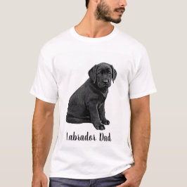 Camiseta Pai do Labrador - Pai do laboratório preto