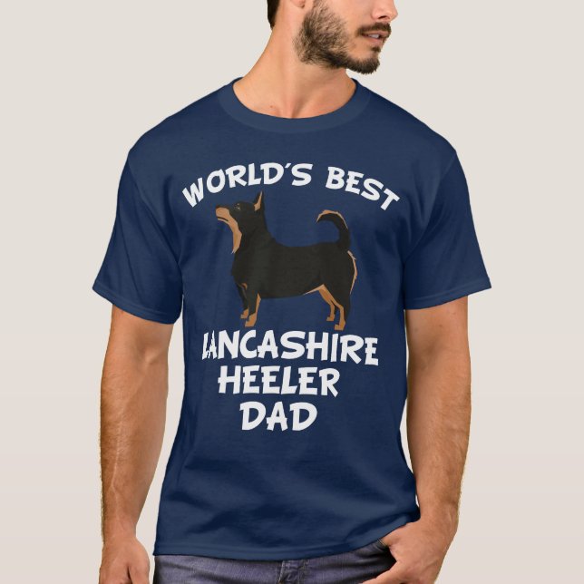 Camiseta Pai do Lancashire Heeler do mundo o melhor (Frente)