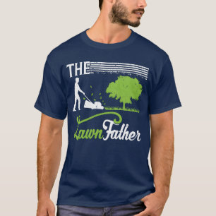 Camiseta Pai do Landscaper Gardener Lawn Mower presente Pad