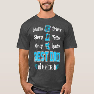 Camiseta Pai do Lendador de Contas de Motorista de Ônibus E