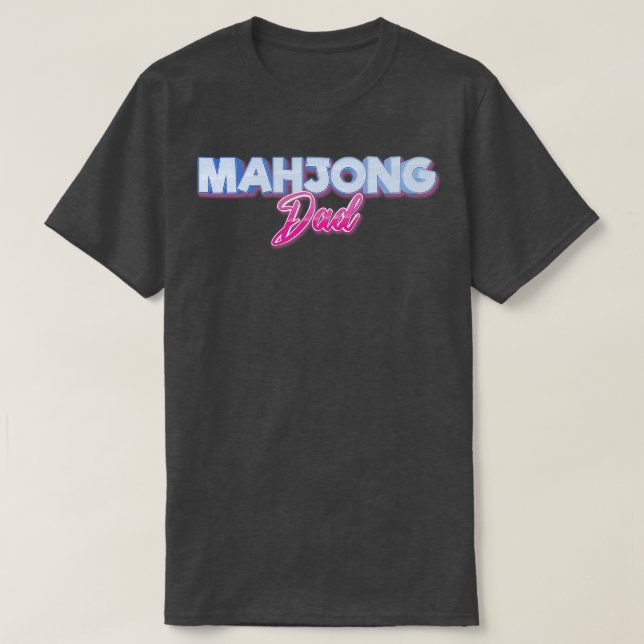 Camiseta Pai do Mahjong (Frente do Design)