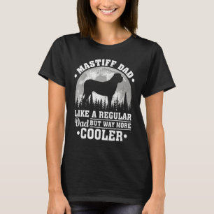 Camiseta Pai do Mastiff Masculino Como um Pai Regular Diver