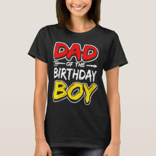 Camiseta Pai do menino aniversariante roupa de festa famili