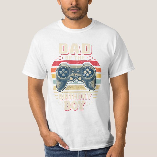 Camiseta Pai do menino de aniversário (Frente)