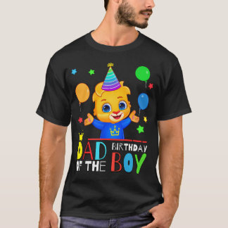 Camiseta Pai Do Menino De Aniversário Celebra Com Lucas Fel