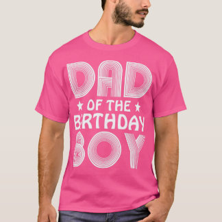 Camiseta Pai do menino de aniversário que os Pais do Pai Pa