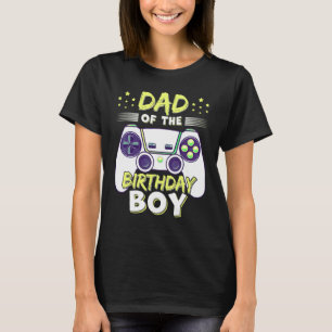 Camiseta Pai Do Menino Do Aniversário Família Gamer Mãe Jog