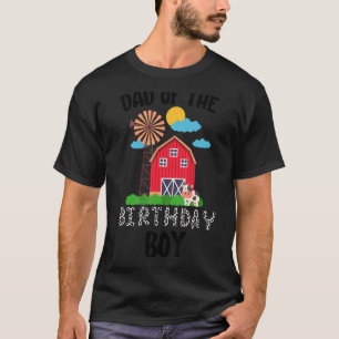 Camiseta Pai do Menino do Aniversário Fazenda Primeiro Aniv