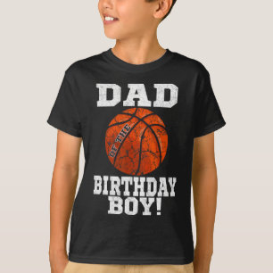 Camiseta Pai do menino do aniversário Sketll amante vintage