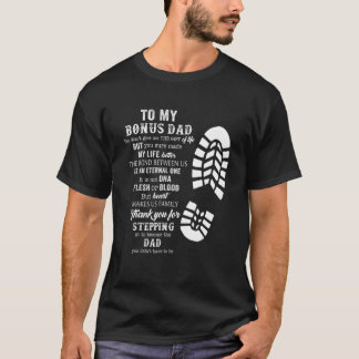 Camiseta Pai Do Mens Bonus Do Stepdad Para Daug