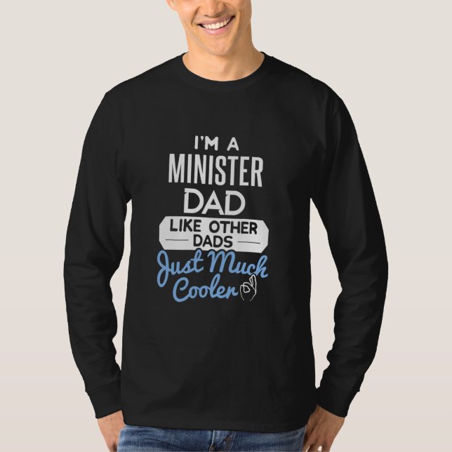 Camiseta Pai do Ministro Dia de os pais legal  (Frente)