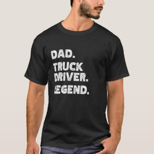 Camiseta Pai do motorista do caminhão Legendário Padre Funn