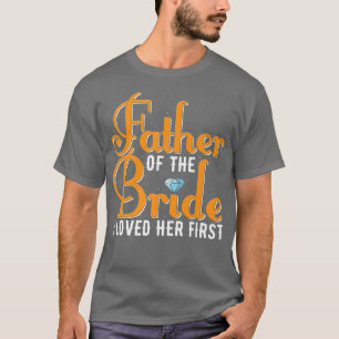 Camiseta Pai do Noivo Eu Amei Ela Primeiro Casamento