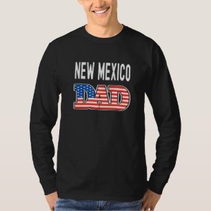 Camiseta Pai do Novo México Estados EUA Masculino Bandeira