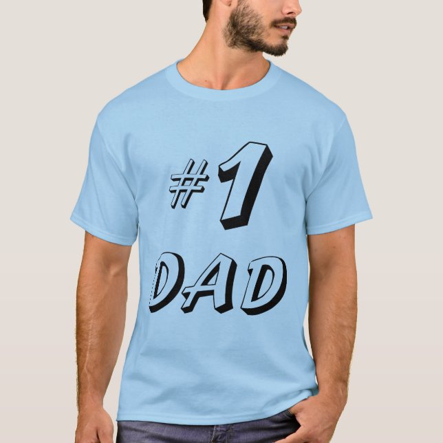 Camiseta Pai do número 1 (Frente)