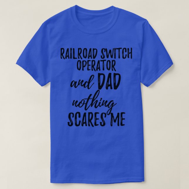 Camiseta Pai do operador do Switch Ferroviário Ideia de Pre (Frente do Design)