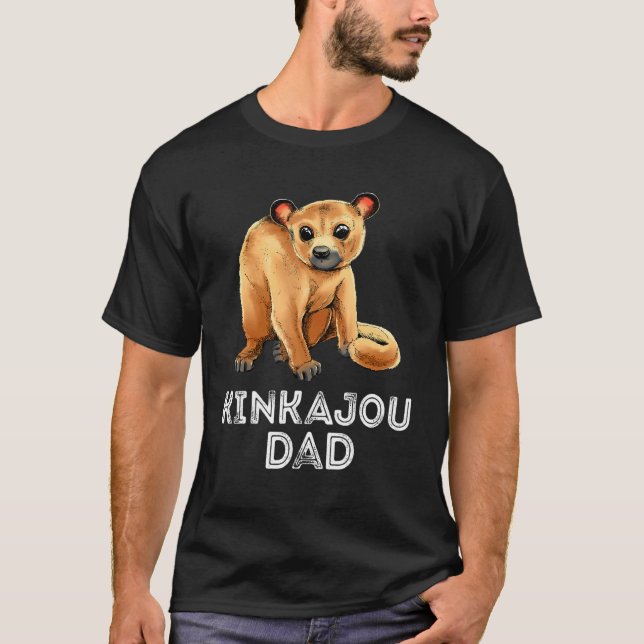 Camiseta Pai do padre Kinkajou Bear Night Ape Kink (Frente)