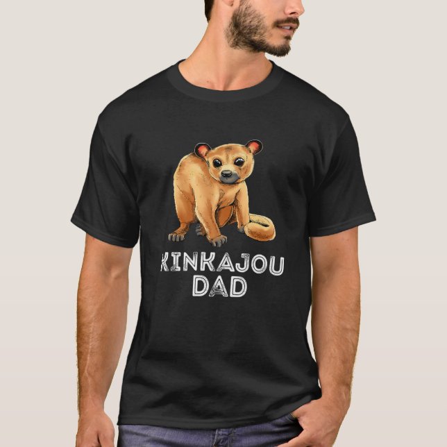 Camiseta Pai do padre Kinkajou Bear Night Ape Kink (Frente)
