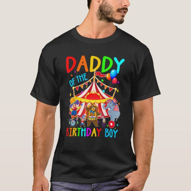 Camiseta Pai Do Pai De Circo Birthday Boy Themed Carn (Frente)