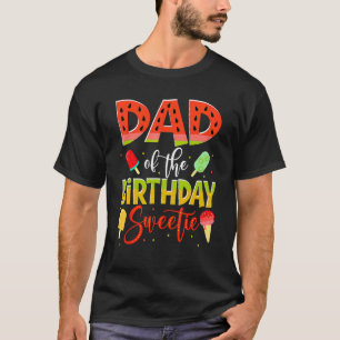 Camiseta Pai Do Pai De Melancia Da Docinho De Aniversário