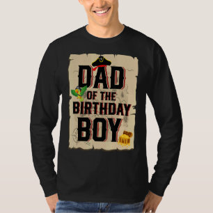Camiseta Pai Do Pai Pirata De Aniversário, Tema 5 B