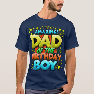 Camiseta Pai do Parente Familiar do Aniversário Corresponde
