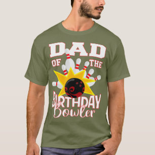 Camiseta Pai Do Partido Birthday Bowler Kid Boliche Party