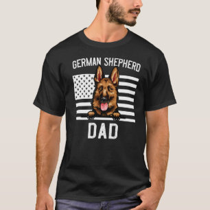 Camiseta Pai do Pastor Alemão masculino para homens Pai de