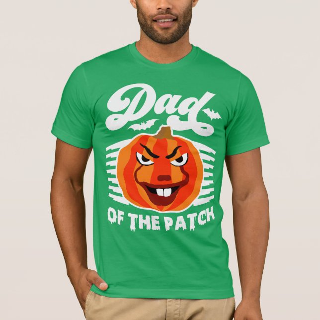 Camiseta Pai do Patch - Feliz Dia das Bruxas de Abóbora Eng (Frente)
