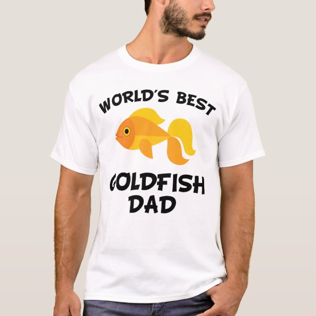 Camiseta Pai do peixe dourado do mundo o melhor (Frente)