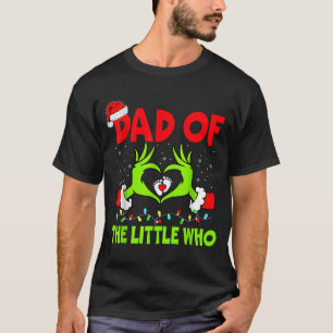 Camiseta Pai do pequeno que engraçado Natal gravidez anúnci