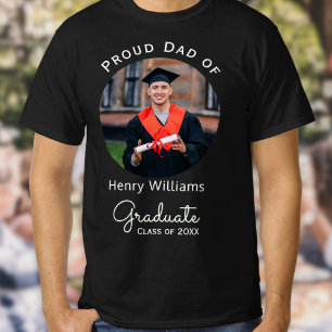 Camiseta Pai do Personalização de Foto do Dia de Graduação 