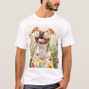 Camiseta Pai do Pit Bull – Aquarela