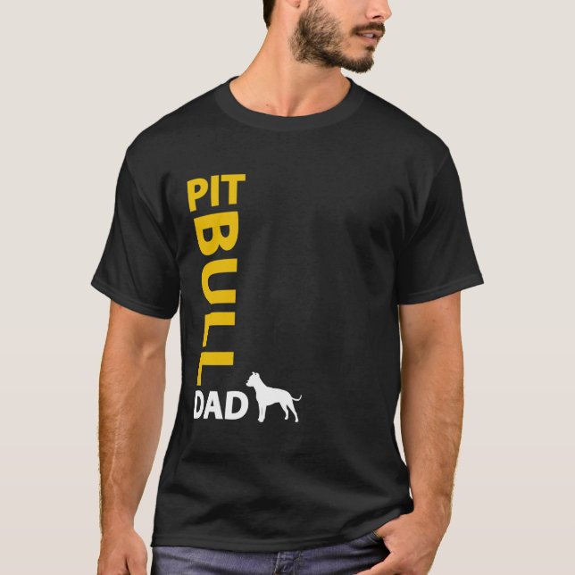 Camiseta Pai do pitbull (Frente)