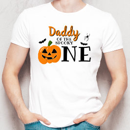 Camiseta Pai Do primeiro aniversario De Halloween Spooky On