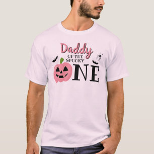 Camiseta Pai Do primeiro aniversario De Halloween Spooky On