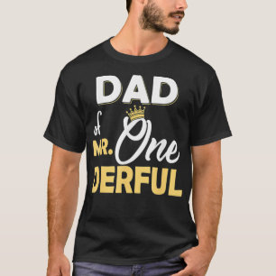 Camiseta Pai Do primeiro aniversario Onemagro OneDerful Mat